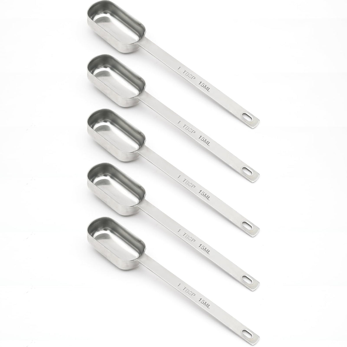 2PCS 1TSP(5ML) Measuring Spoon, Stainless Steel Long Handle Teaspoons