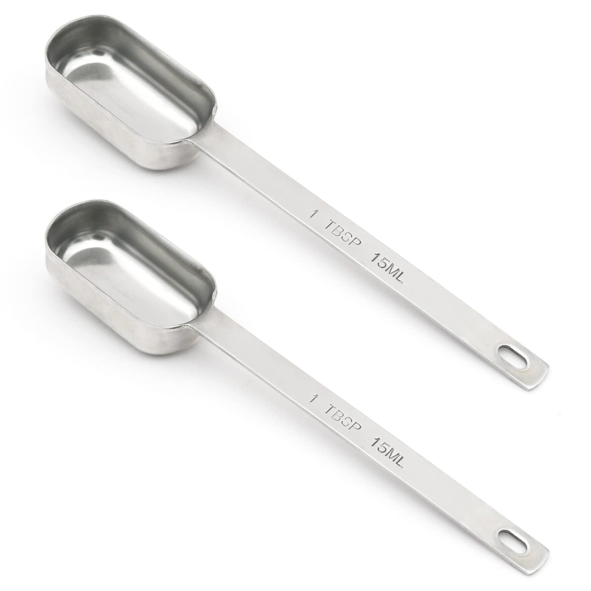 2PCS 1TSP(5ML) Measuring Spoon, Stainless Steel Long Handle Teaspoons