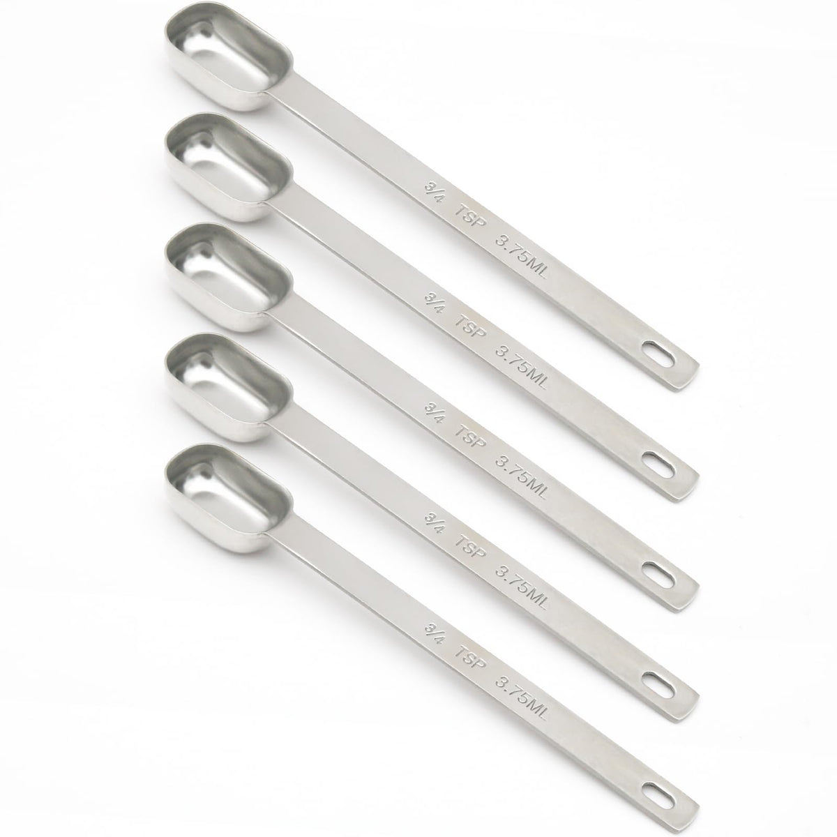 2PCS 1TSP(5ML) Measuring Spoon, Stainless Steel Long Handle Teaspoons