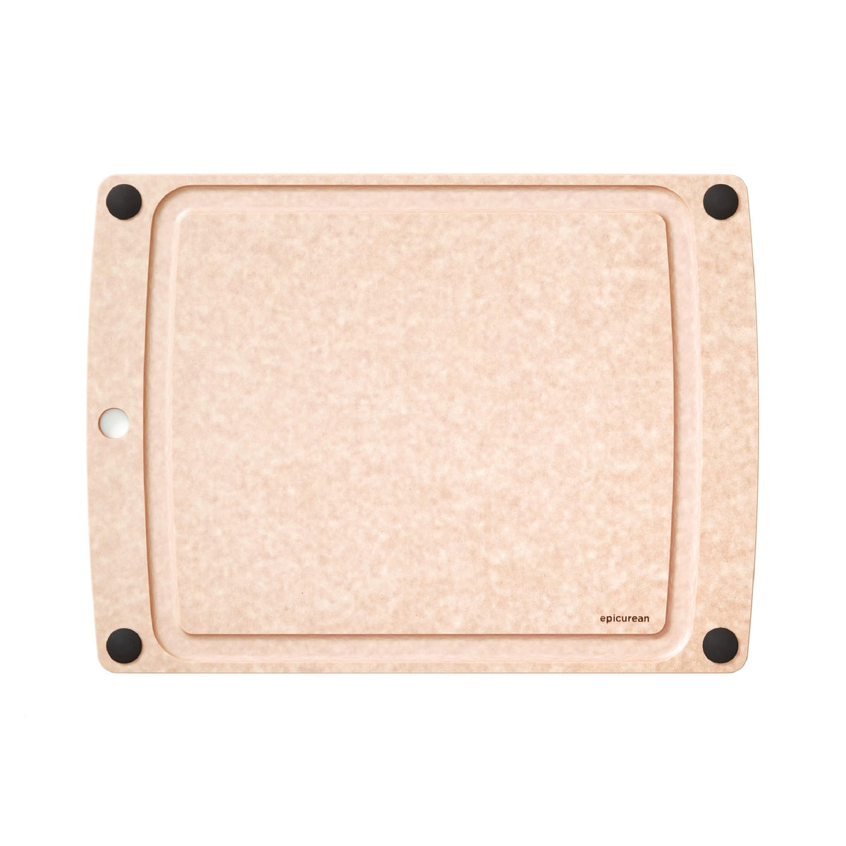 Epicurean All-In-One Cutting Board with Non-Slip Feet and Juice Groove - Non-toxic, Dishwasher Safe, Made in the USA, 10" x 7", Nutmeg