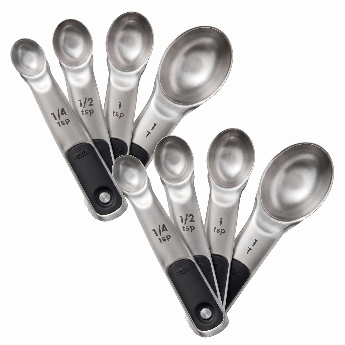 OXO Good Grips 8 Piece Stainless Steel Measuring Cups and Spoons Set