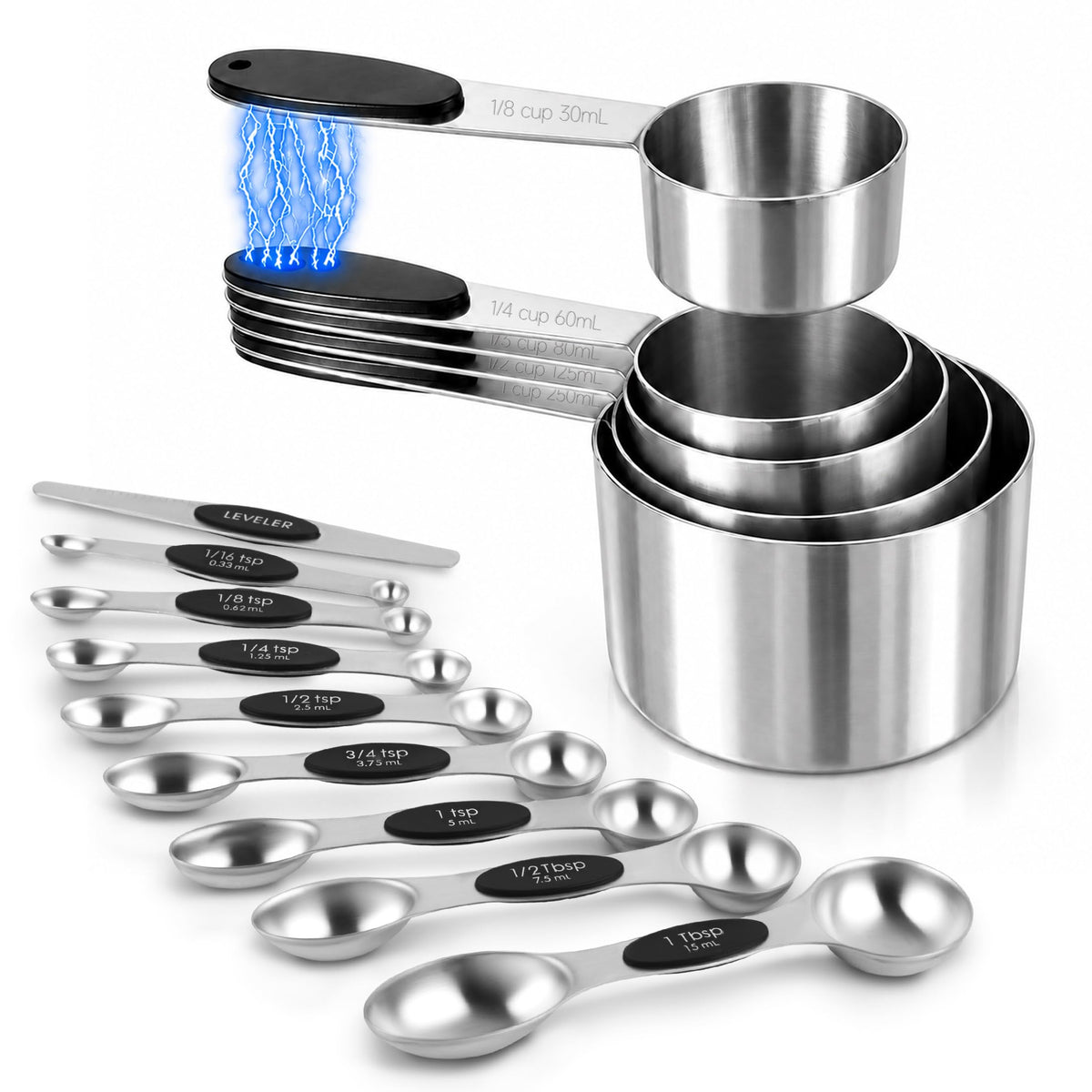 10-Piece Magnetic Measuring Cups and Spoons Set