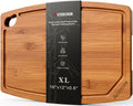 Astercook Large Bamboo Cutting Board for Kitchen